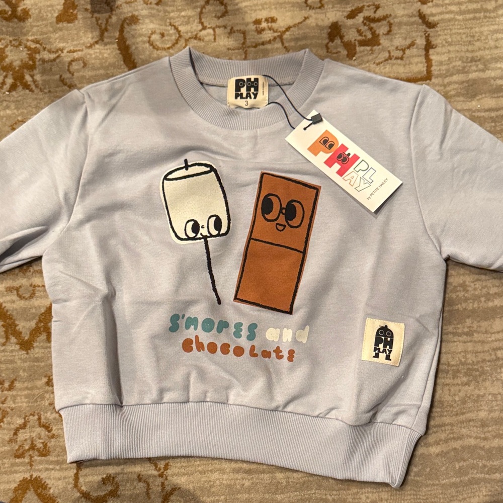 Playful Kids Sweatshirt - Light Gray